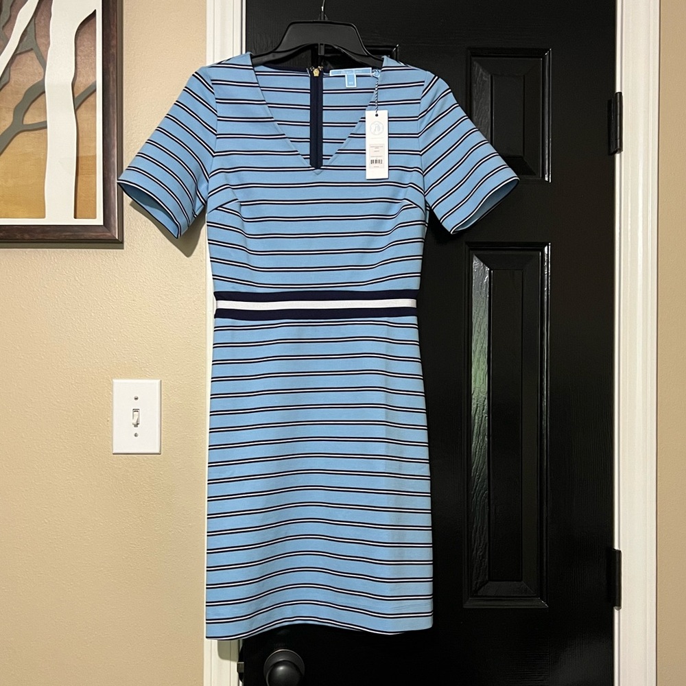 Daper James stripe dress NWT